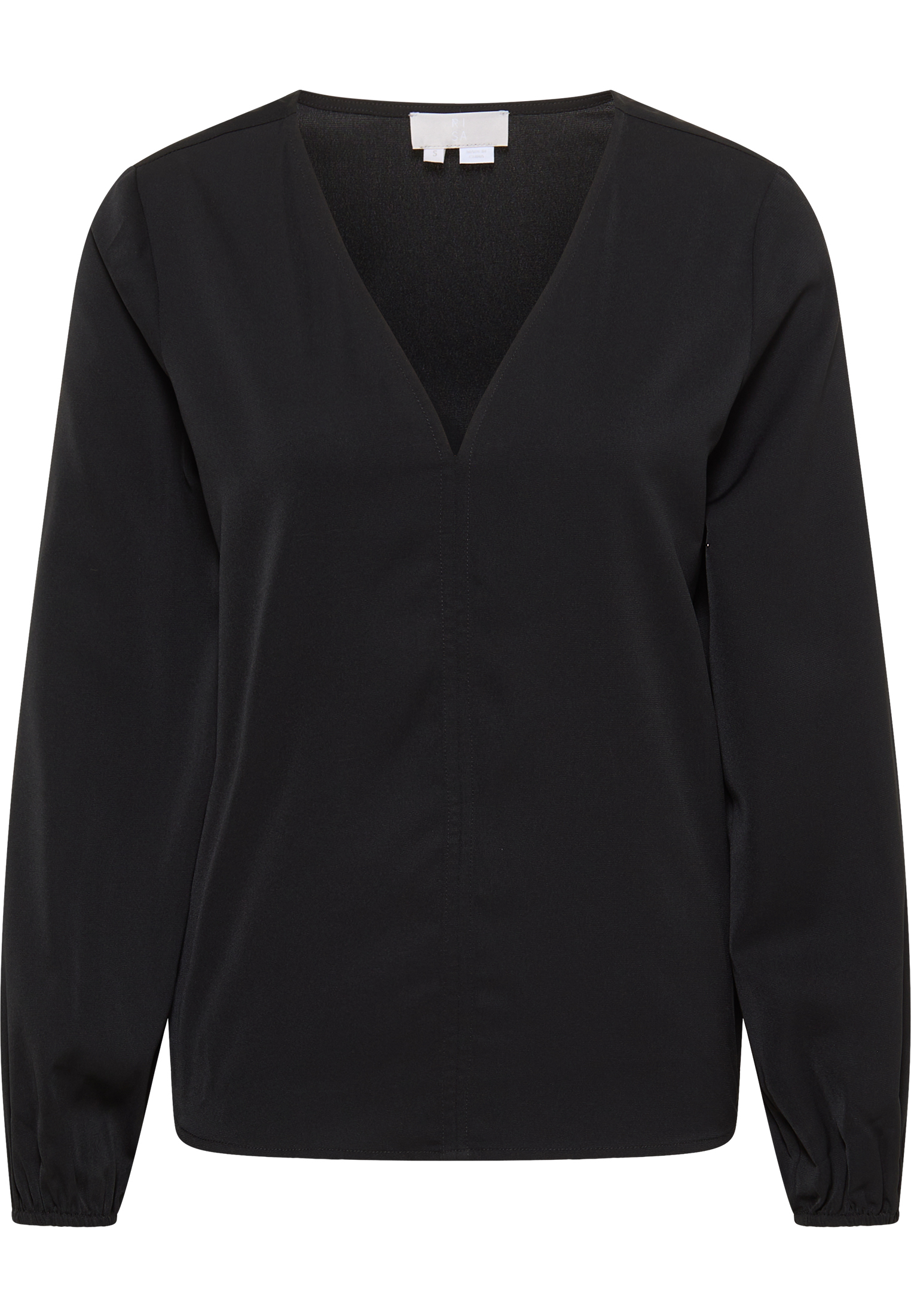 Блуза RISA Klassische Langarm, черный