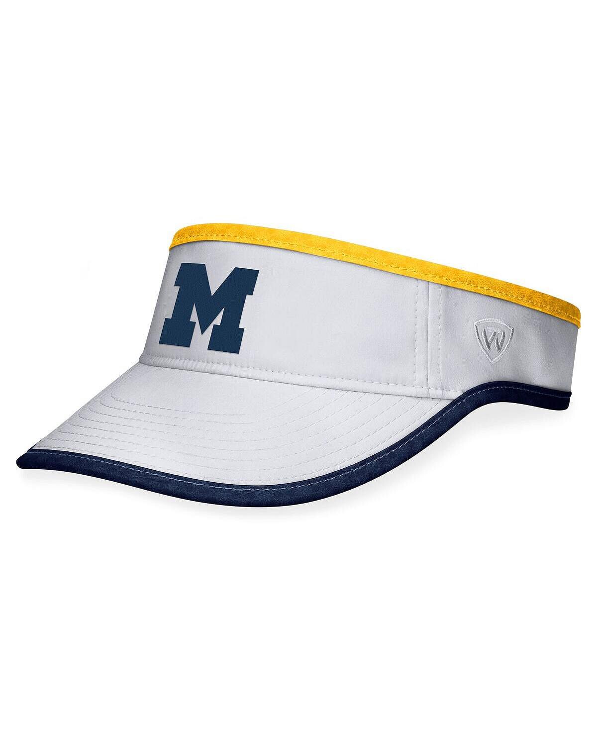 

Мужские белые регулируемый козырек Michigan Wolverines Daybreak Top of the World