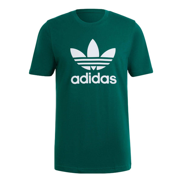 Футболка adidas originals Solid Color Logo Sports Short Sleeve Green, мультиколор