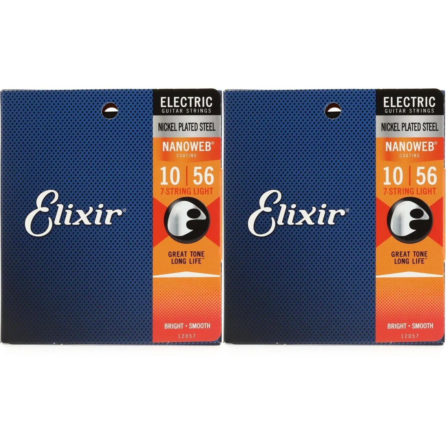 

Elixir Strings 12057 Струны для электрогитары Nanoweb — .010-.056 Легкие, 7-струнные (2 шт.)