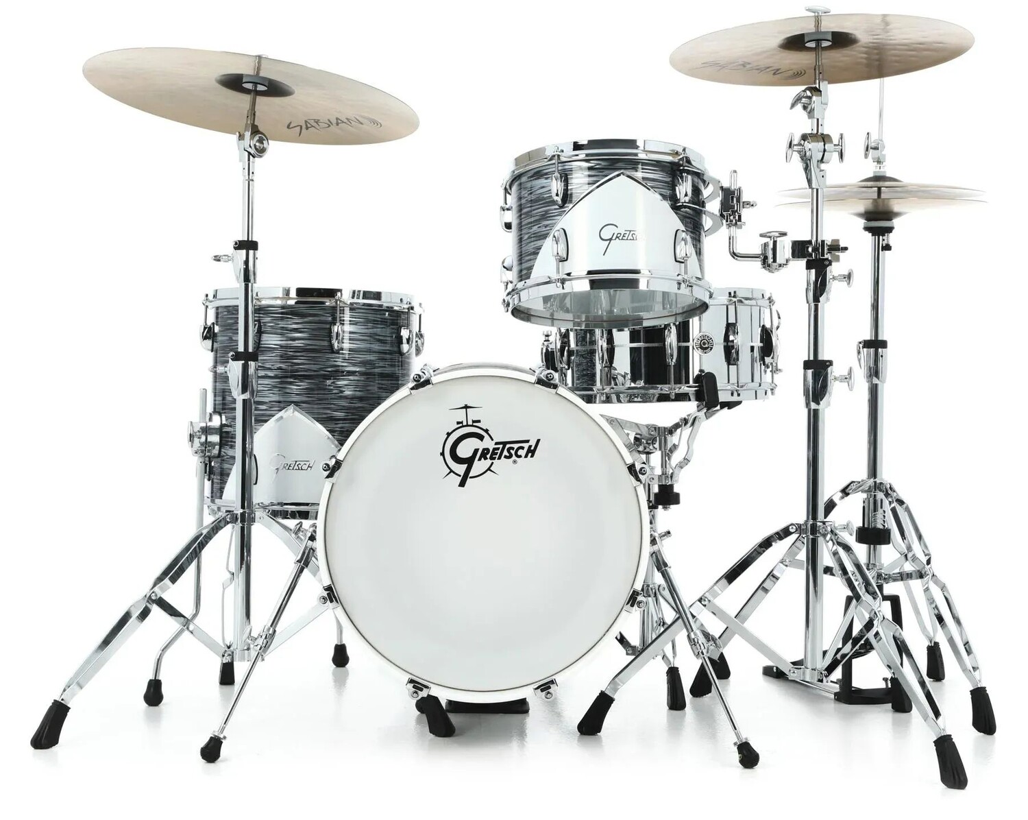 

Gretsch Drums Renown 57 RN57-J483V Набор из трех предметов — Silver Oyster Pearl