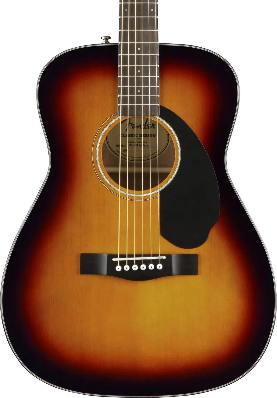 

Концертная акустическая гитара Fender CC-60S — 3-цветный солнечный свет
