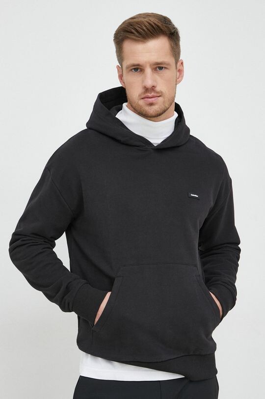 

Хлопковая толстовка Calvin Klein, черный