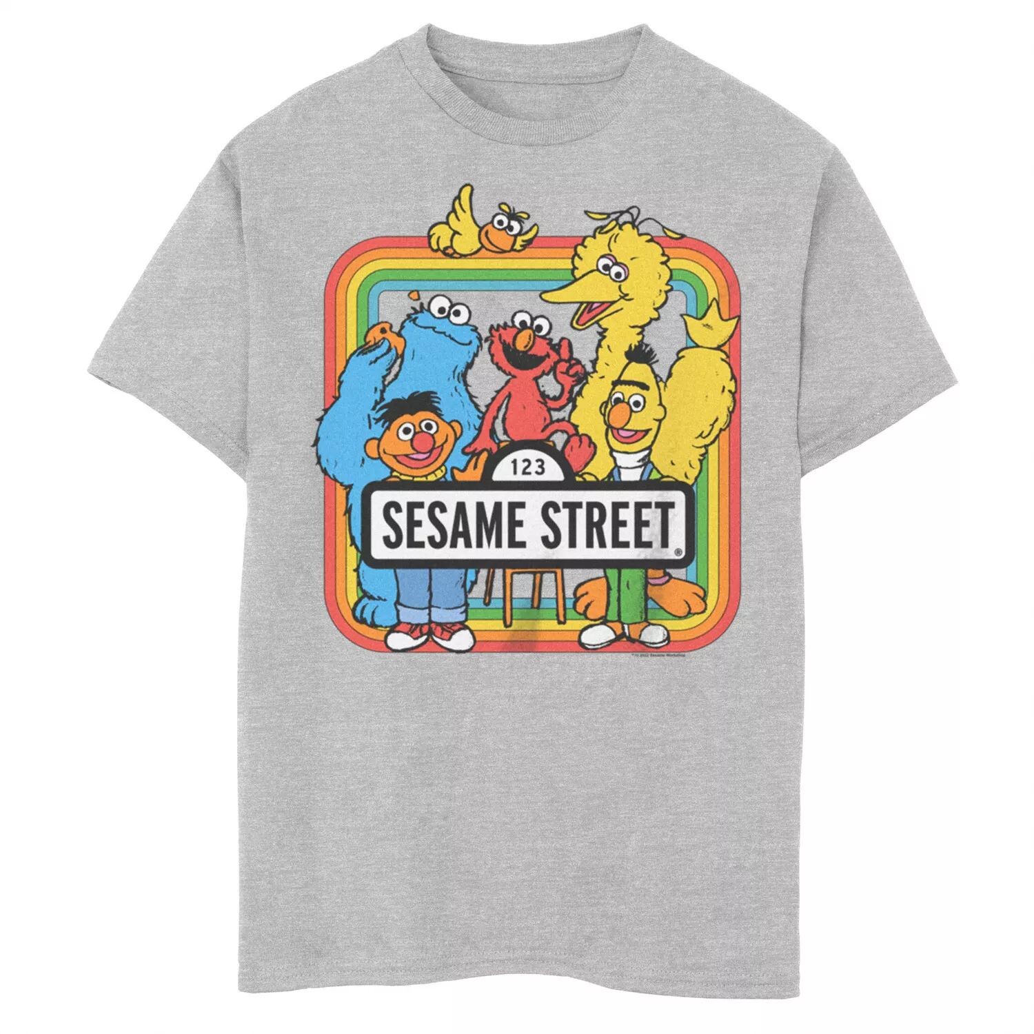 

Футболка с рисунком Elmo Big Bird Bert Ernie Cookie Monster для мальчиков 8–20 лет Licensed Character