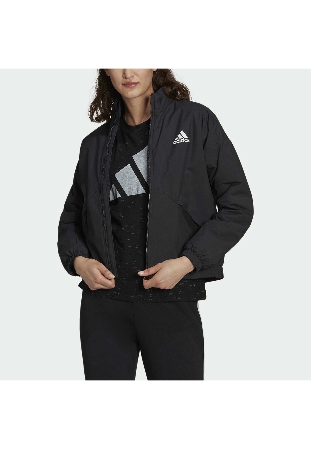 

Беговая куртка Adidas, черный