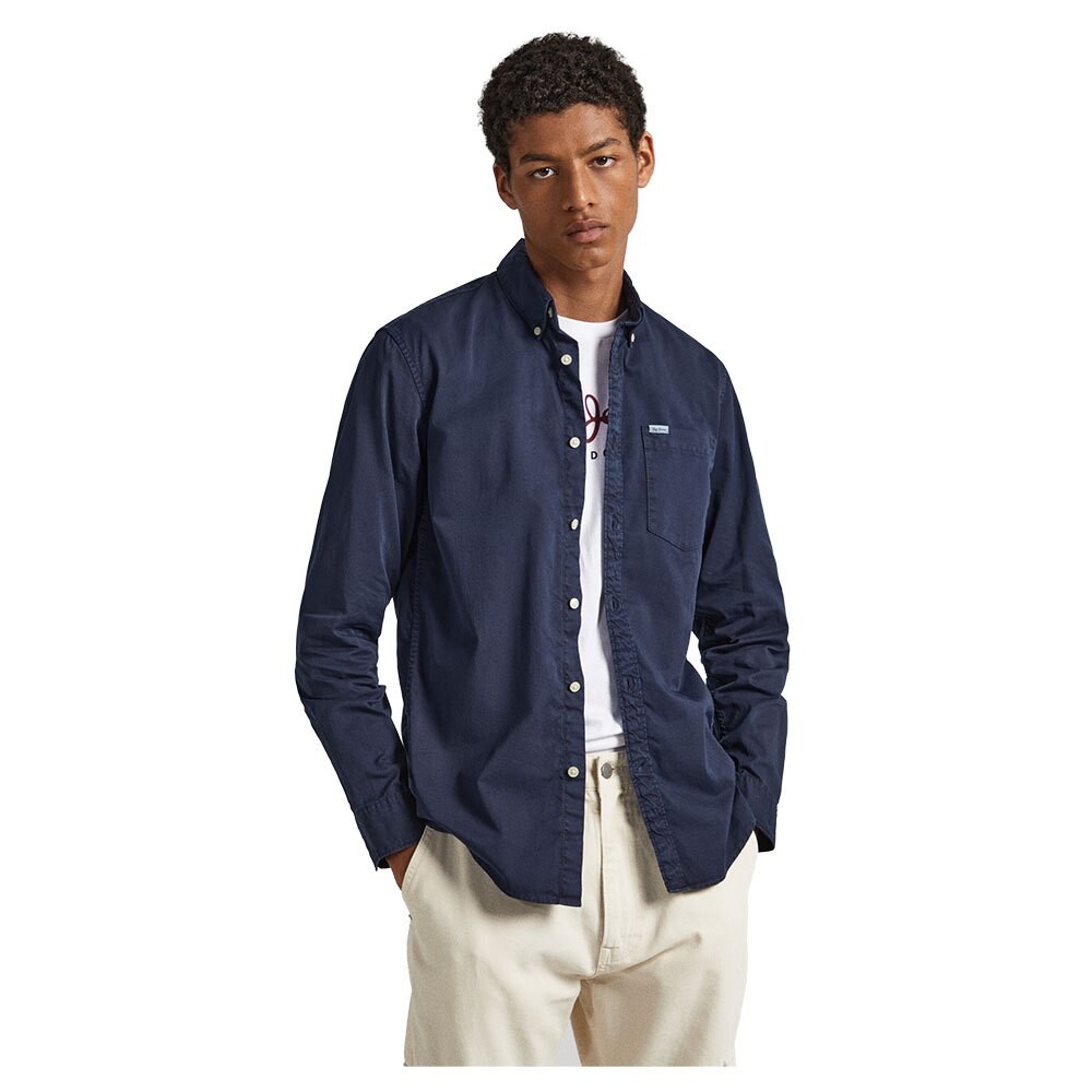 

Рубашка с длинным рукавом Pepe Jeans Crail, синий