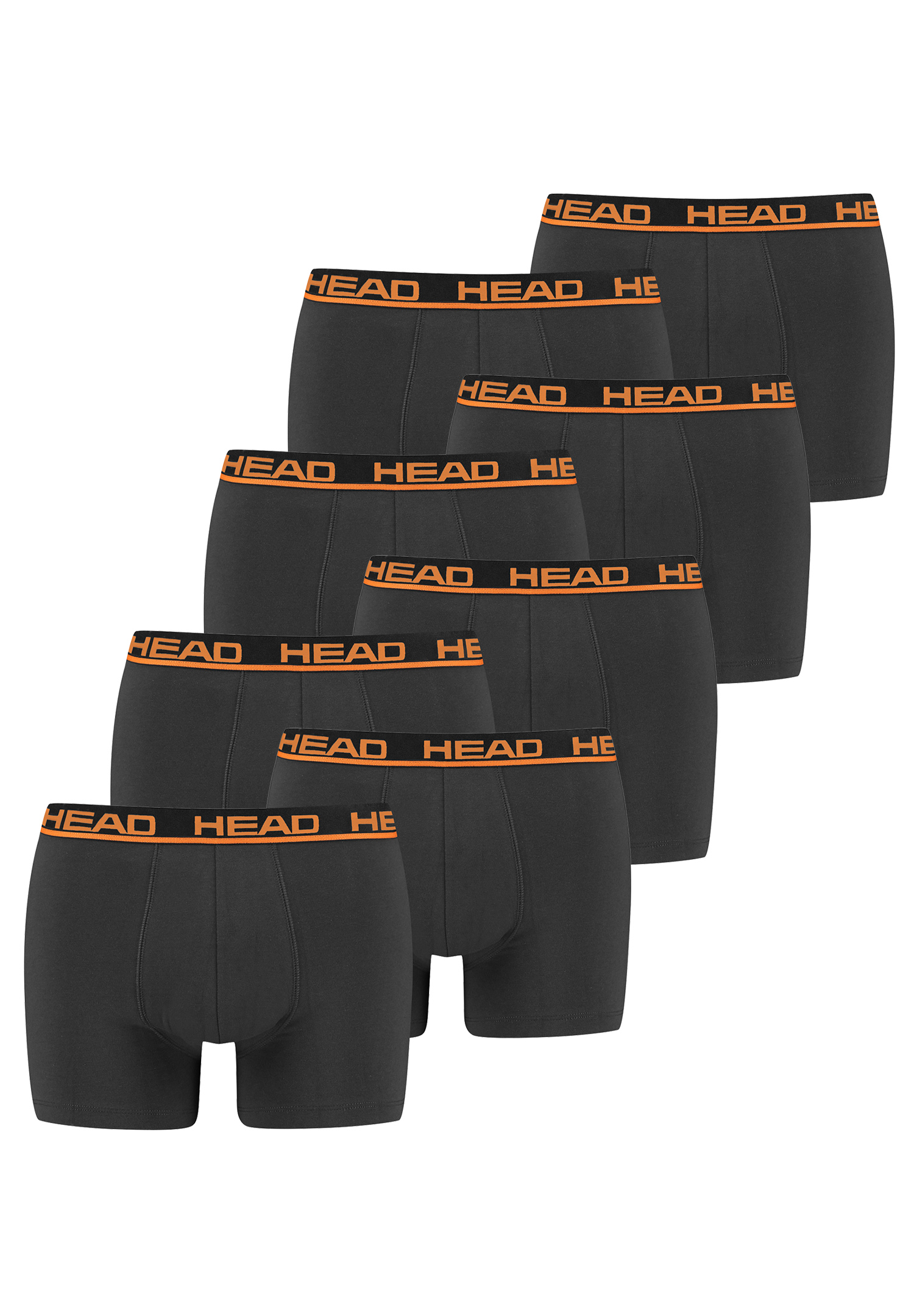 Боксеры HEAD Boxershorts Head Basic Boxer 8P, цвет 862 - dark shadow цена и фото