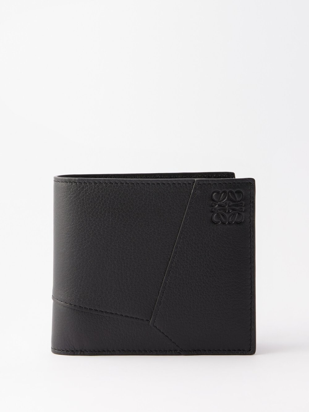

Кожаный кошелек-пазл, складывающийся в два раза LOEWE, черный