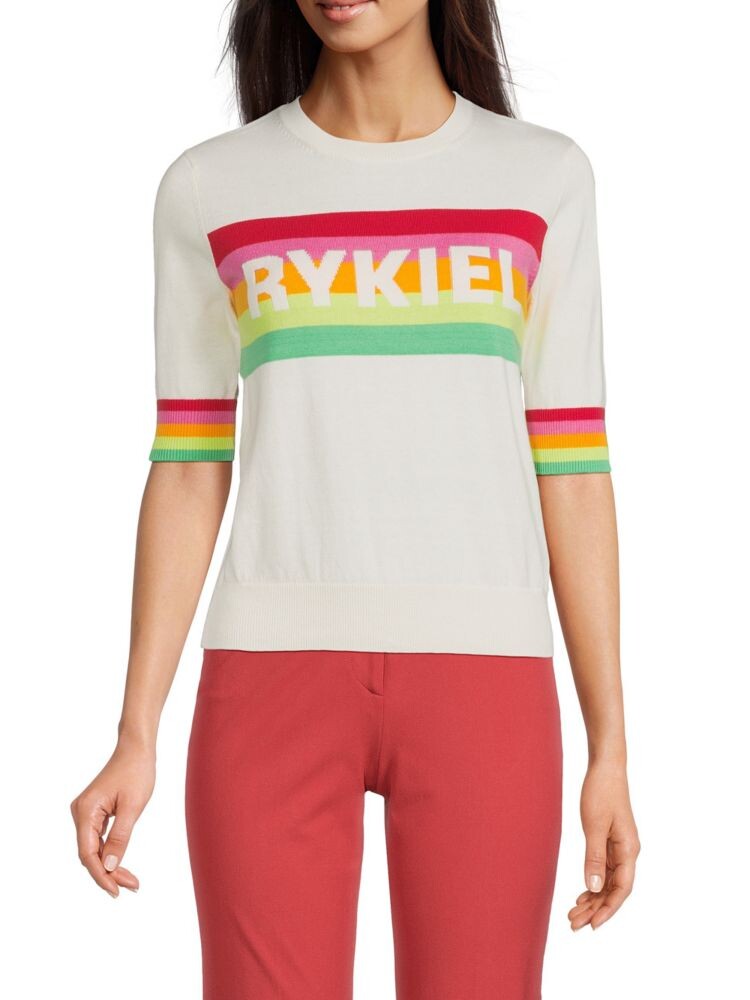 

Свитер с логотипом Sonia Rykiel, белый