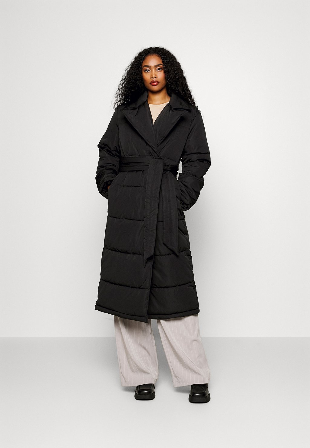 Зимнее пальто Yasluffa Coat YAS, черный пальто dixi coat пальто зимнее