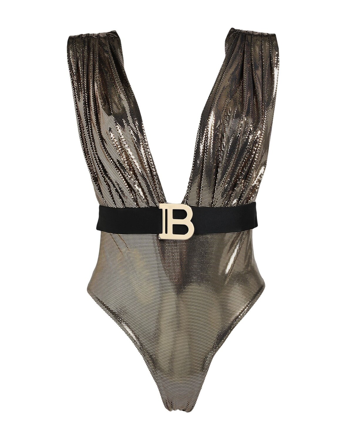 

Цельный купальник Balmain, золото
