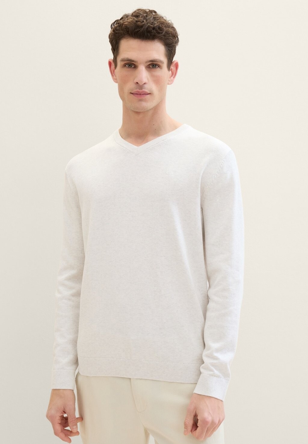 

Вязаный свитер TOM TAILOR, цвет soft vanilla melange