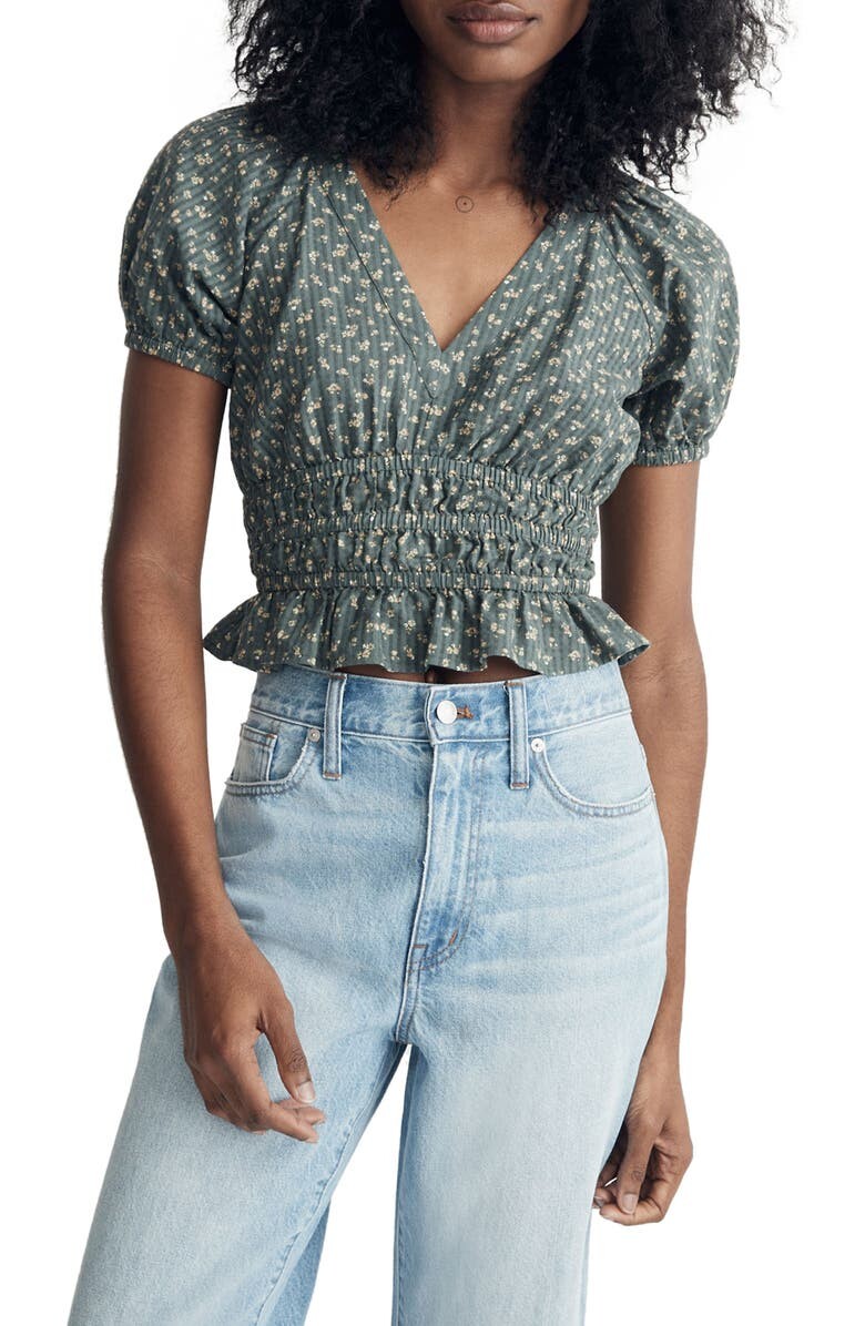 

Хлопковый топ из вуали в клетку Manon MADEWELL