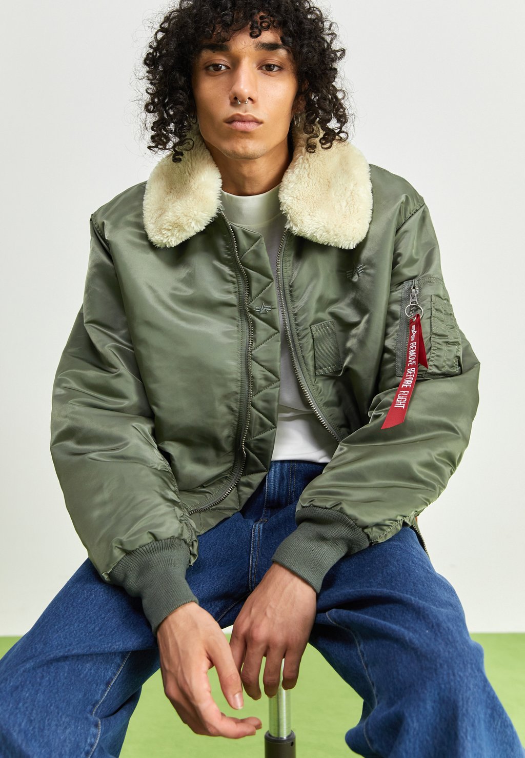 

Зимняя куртка Alpha Industries B 15, цвет vintage green