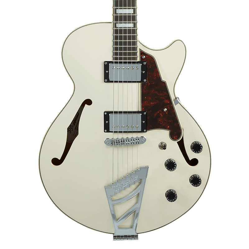 Электрогитара D'Angelico Premier SS Semi-Hollow Single Cut, Stairstep Tailpiece, Champagne, Support Small Biz!