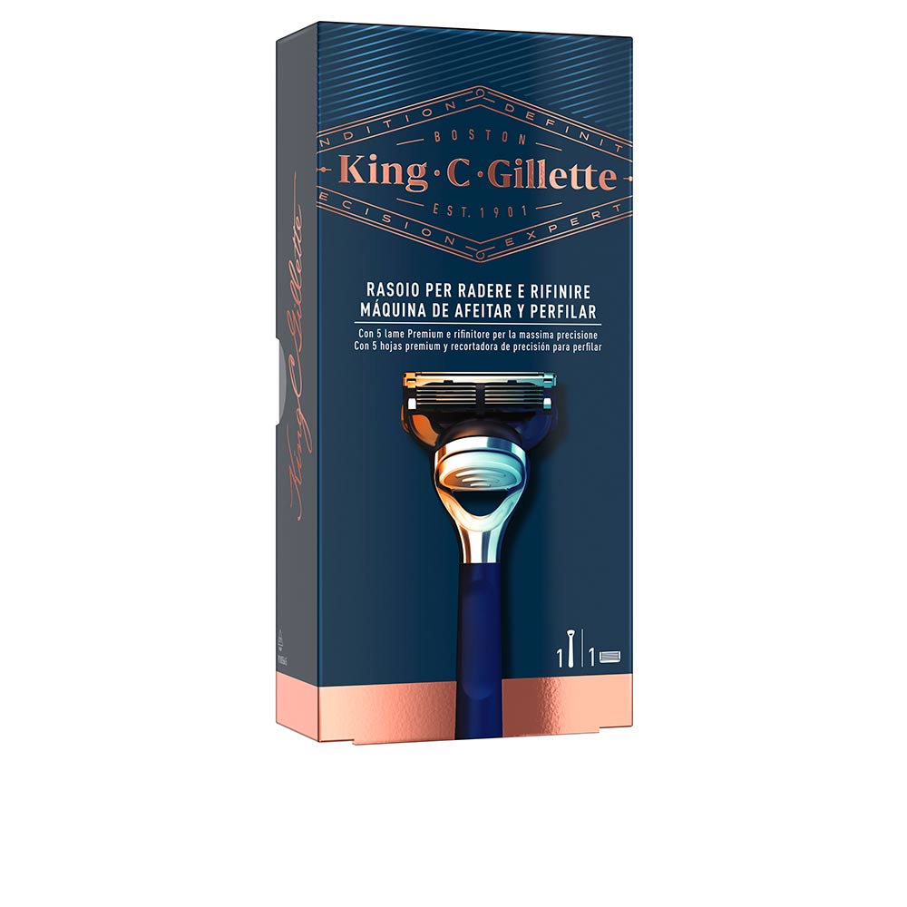 Бритва Gillette king shave & edging razor blades Gillette, 1 шт набор средств для бритья gillette king c gillette ultimate