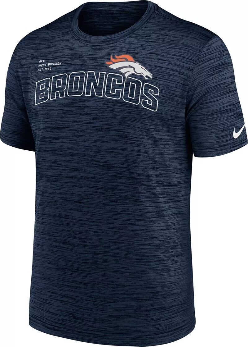 

Мужская темно-синяя футболка Nike Denver Broncos Velocity Arch
