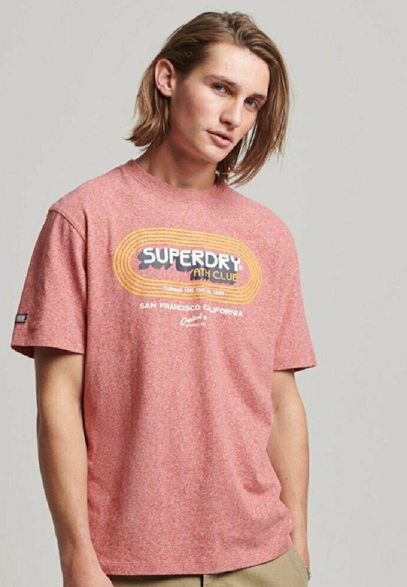 

Футболка с принтом Superdry, красный