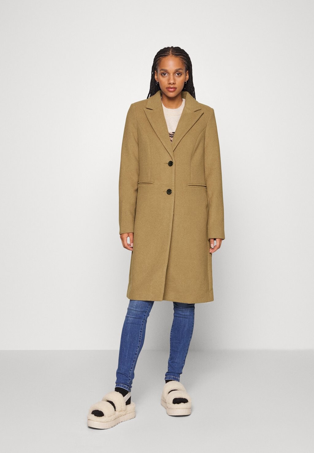 

Классическое пальто Vero Moda, бежевый