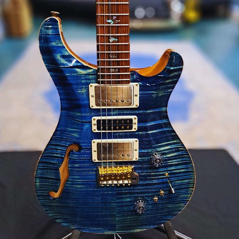 Электрогитара PRS Wood Library Special Semi-Hollow River Blue 0357528
