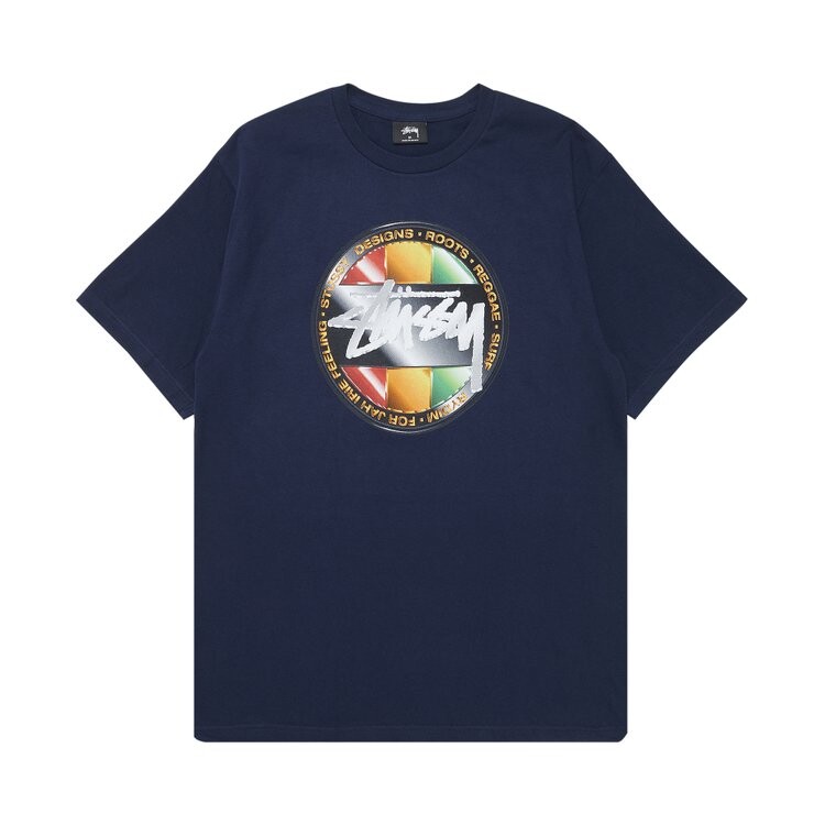 

Футболка Stussy Chrome Dot 'Navy', синий