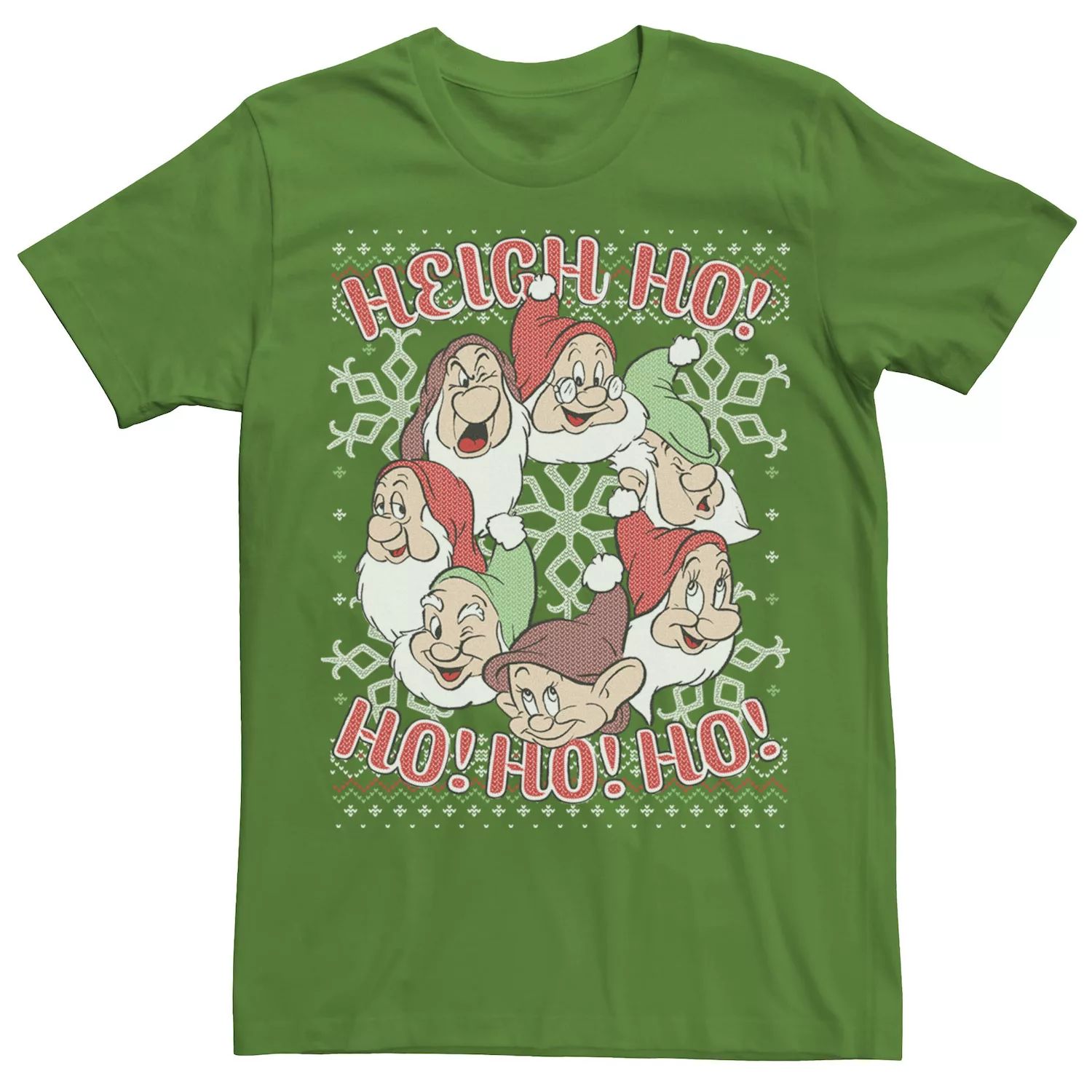 Мужская футболка-свитер Disney Snow White Seven Dwarf Ugly Christmas Licensed Character