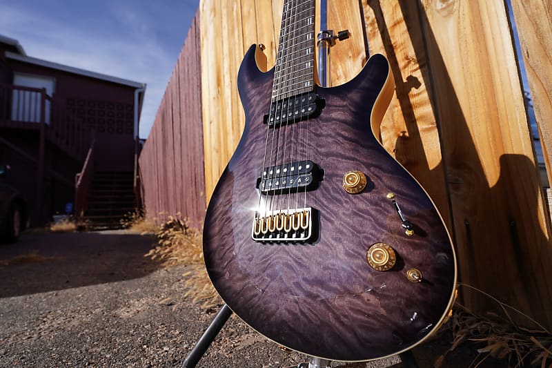 Электрогитара ESP LTD SIGNATURE SERIES JR-7 Javier Reyes Faded Blue Sunburst 7-String Electric Guitar w/Case