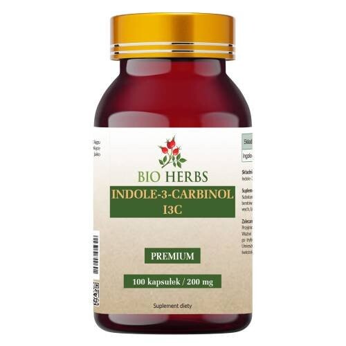 

Bio Herbs, Индол-3-карбинол I3C Премиум 200 мг, 100 капсул.
