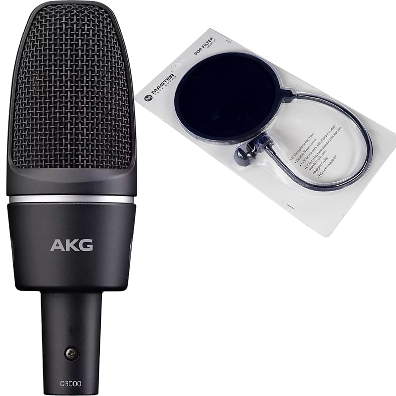 Конденсаторный микрофон AKG C3000 mackie em usb студийный конденсаторный usb микрофон с большой диафрагмой