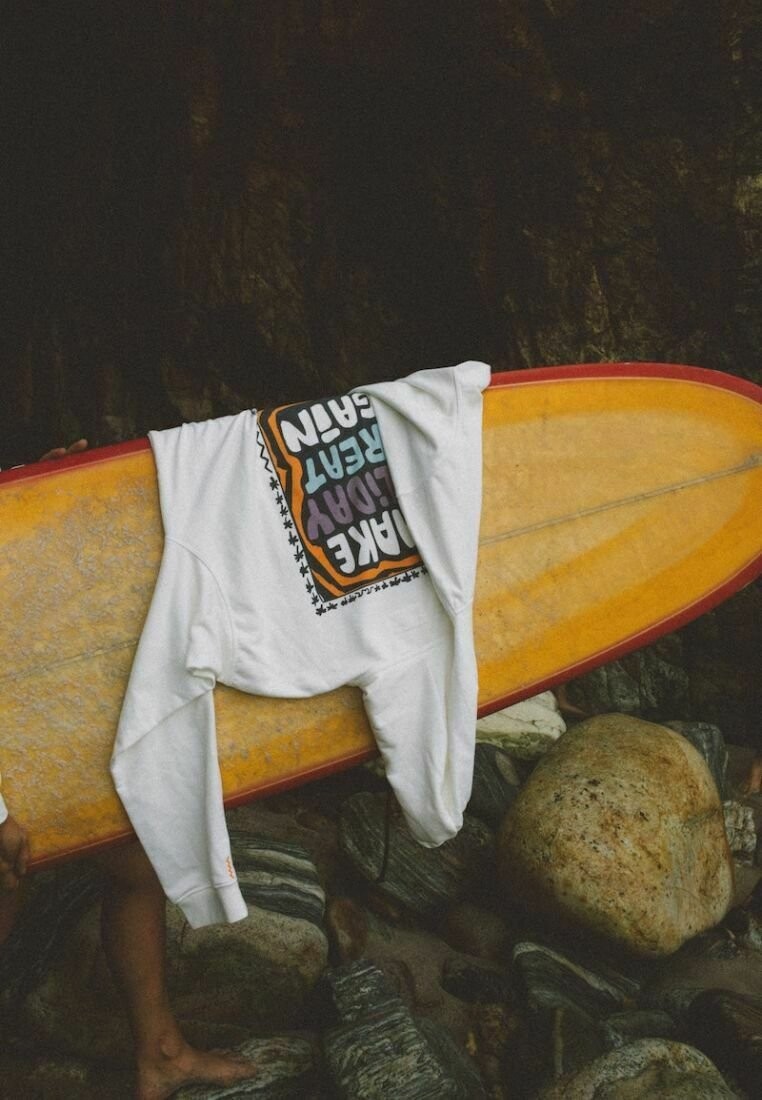 

Толстовка с капюшоном Surf Inc., молочный