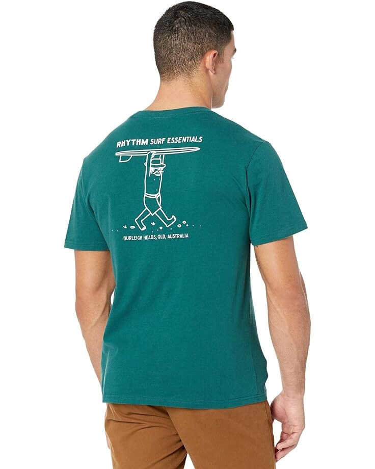 

Футболка Rhythm Wanderer Short Sleeve T-Shirt, цвет Teal