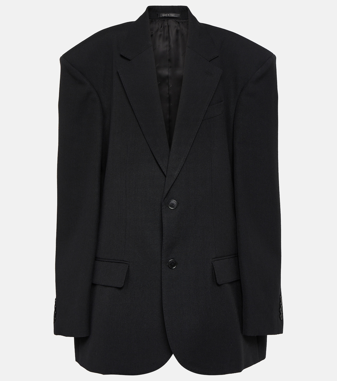 Шерстяной пиджак Balenciaga, черный