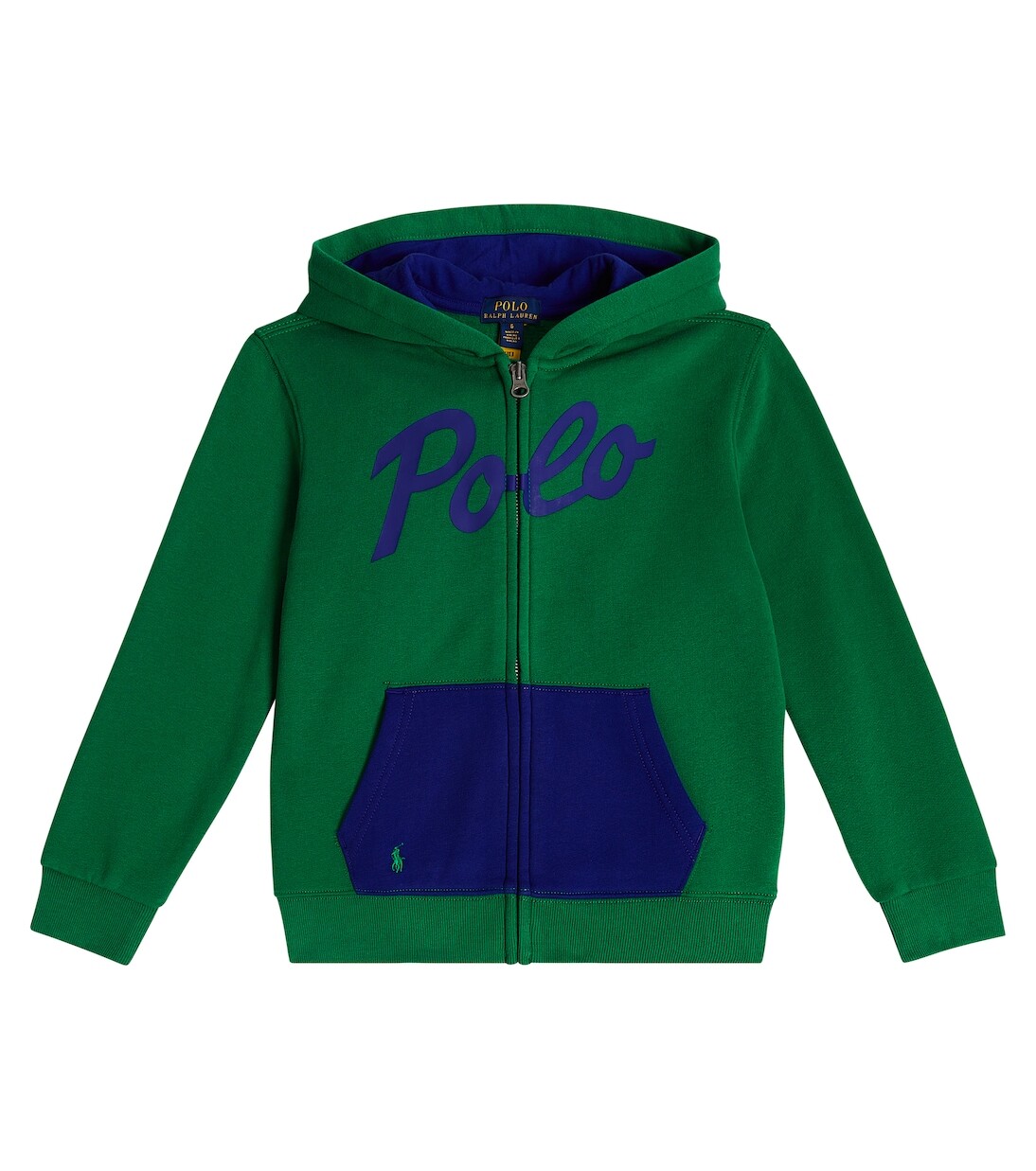 

Толстовка из смесового хлопка Polo Ralph Lauren Kids, зеленый