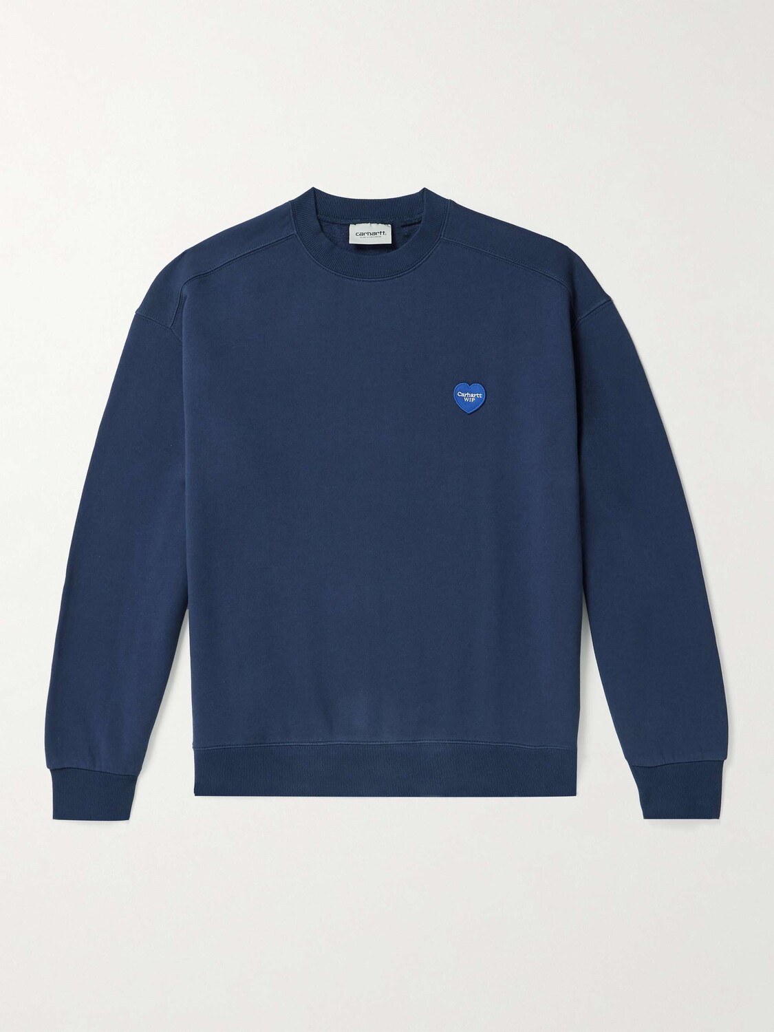 

Толстовка из хлопкового джерси с аппликацией логотипа CARHARTT WIP, нави, Синий