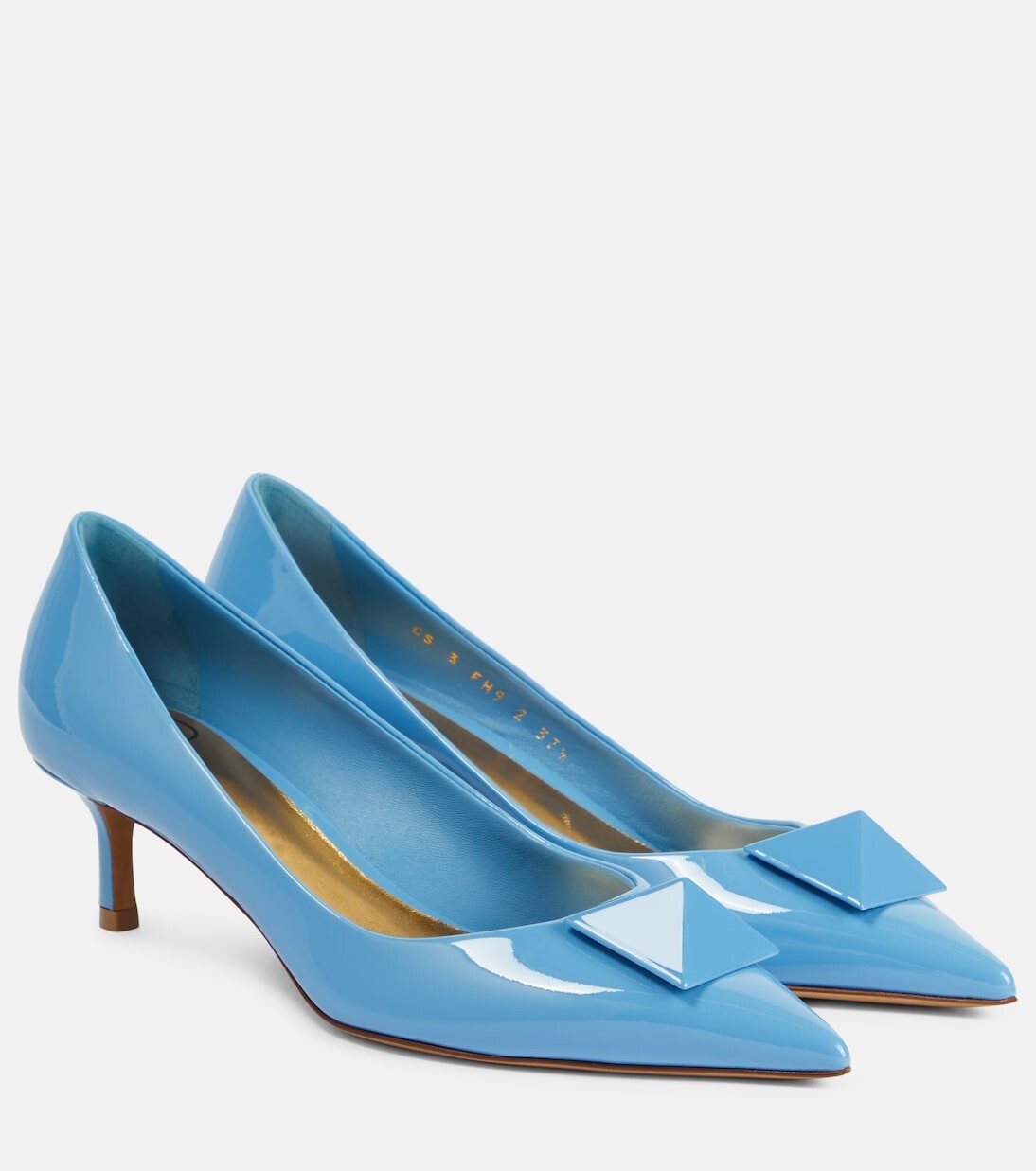 

Кожаные туфли one с заклепками 50 Valentino Garavani, синий