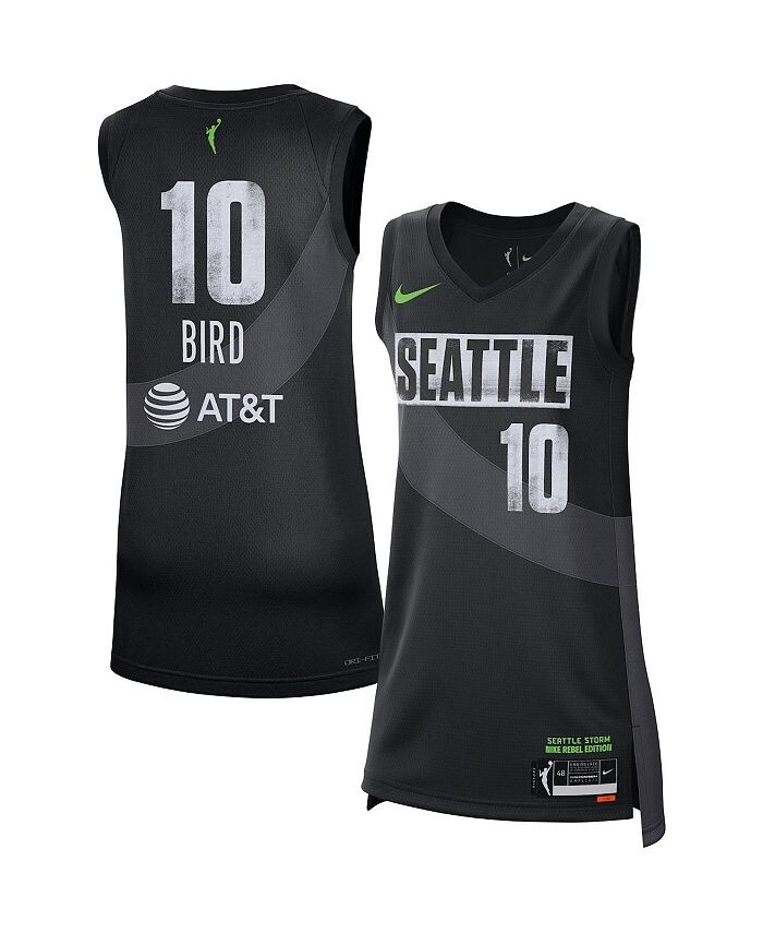 

Женский черный трикотаж Sue Bird Seattle Storm Rebel Edition Nike, черный