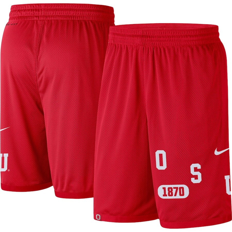 

Шорты Nike Ohio State Buckeyes, алый