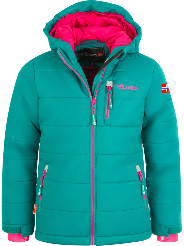 

Лыжная куртка Trollkids Hemsedal XT, цвет Grün/Pink