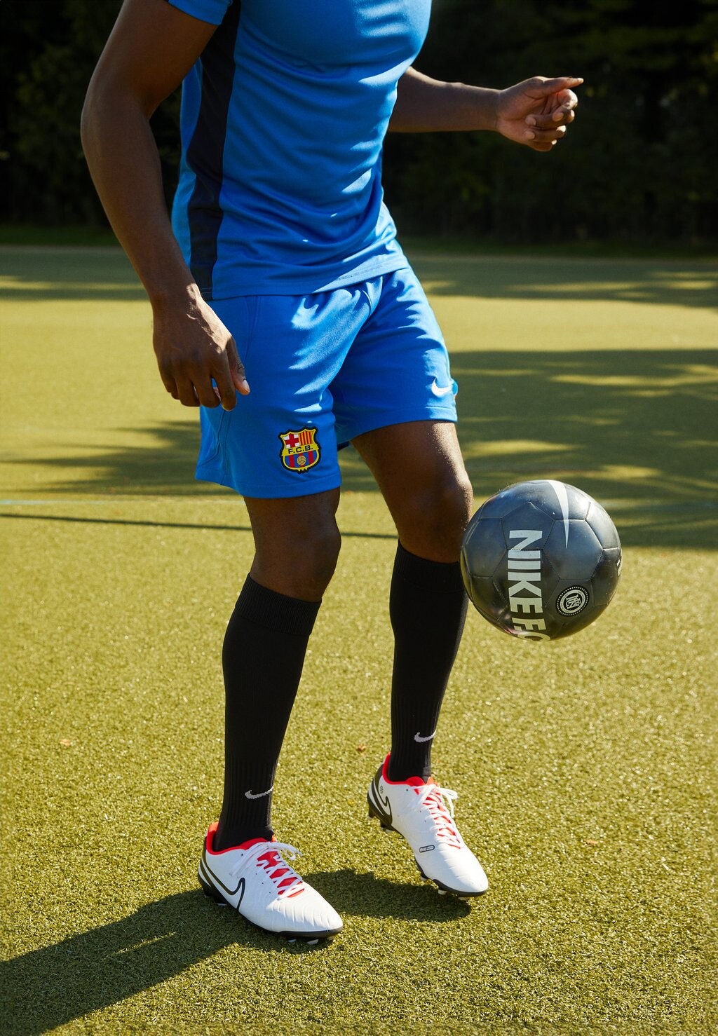 

Команда Fcb M Nk Df Stad Short Aw Nike, цвет royal blue/white