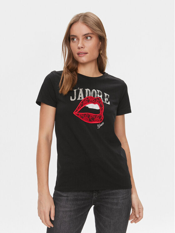 

Футболка стандартного кроя Guess, черный