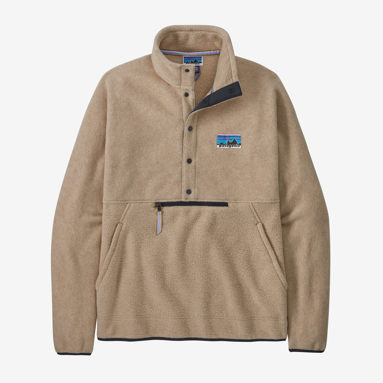 

Флисовый пуловер Snap-T из натуральной смеси Patagonia, цвет Dark Natural