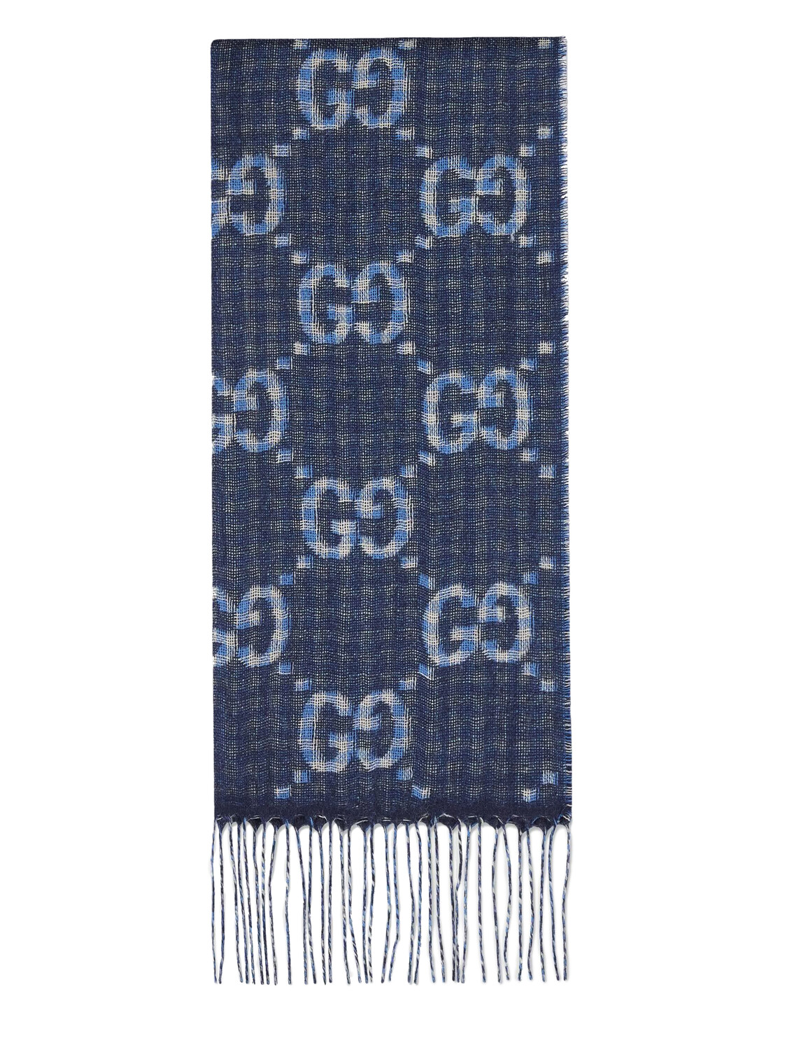 

Шарф Gucci GG wool, синий
