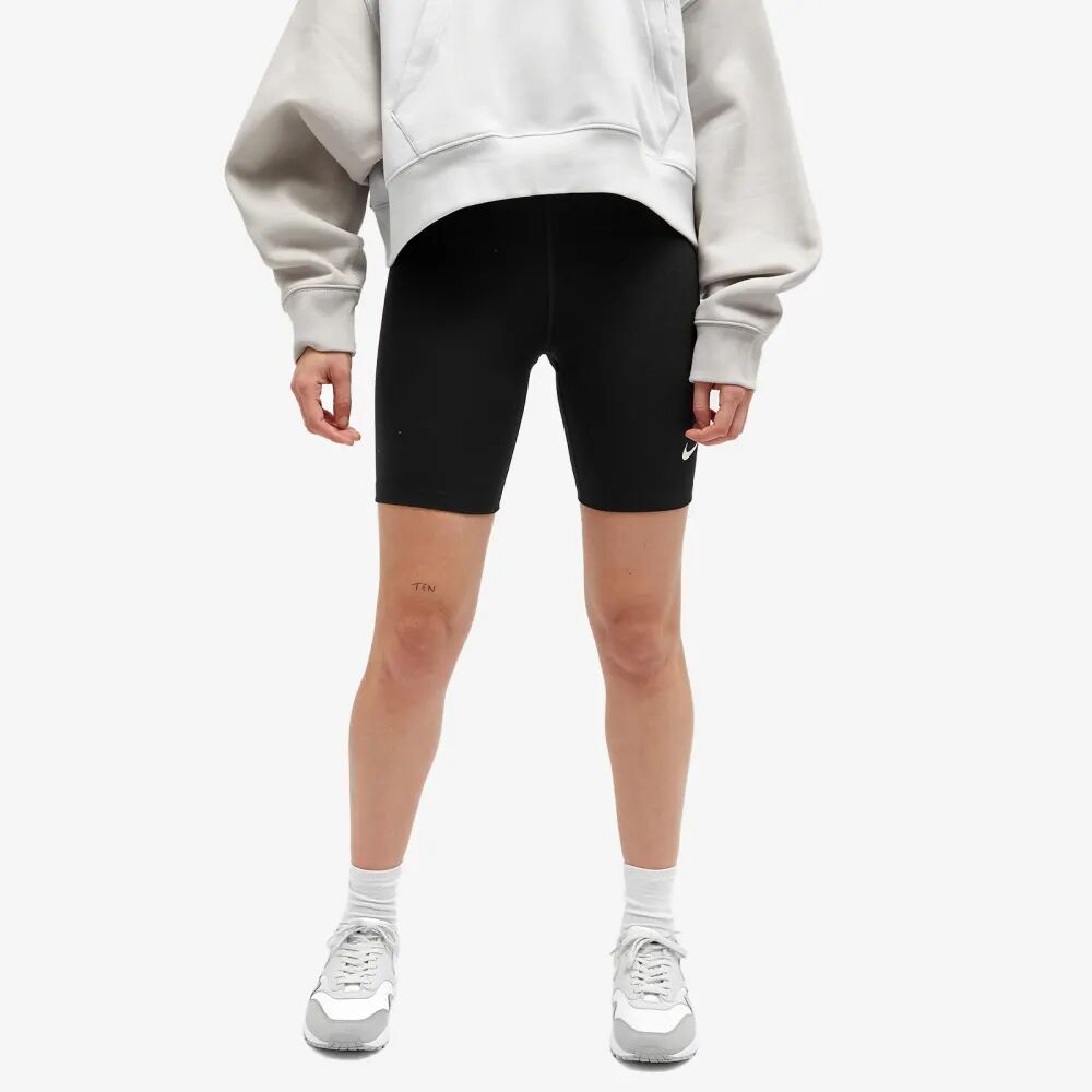 Nike Байкерские шорты с высокой талией (8 дюймов), черный