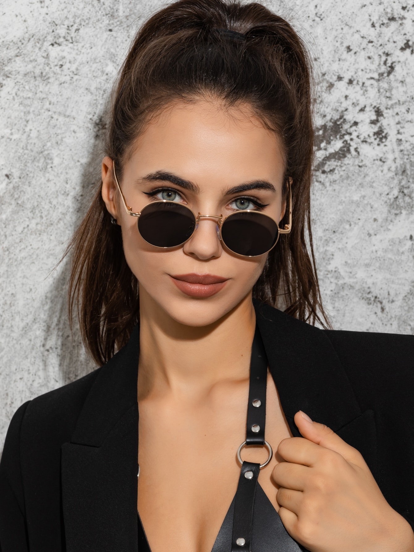 1шт женские металлические круглые солнцезащитные очки цена и фото