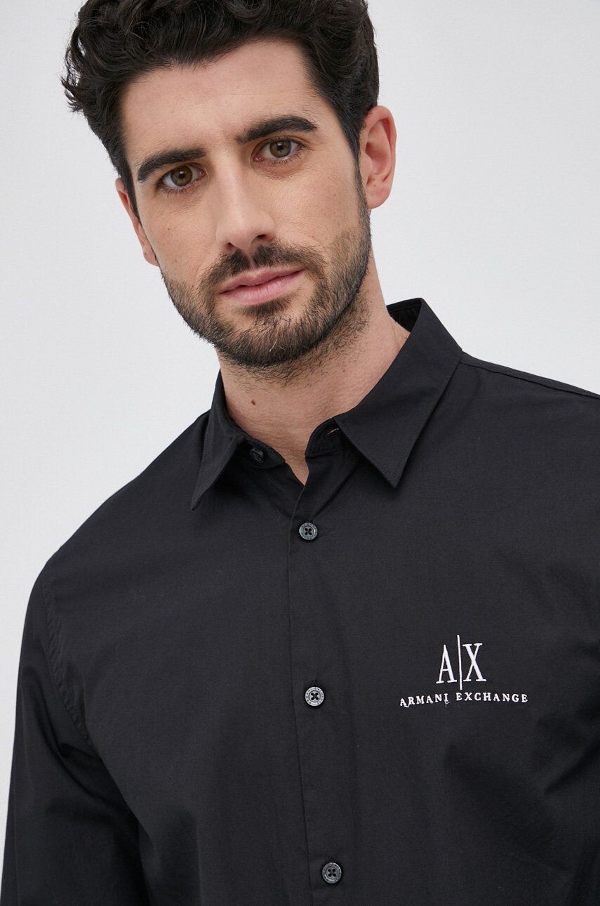 

Рубашка Armani Exchange из хлопка, черный