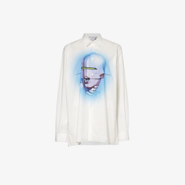 

Рубашка из хлопка с графичным принтом Stella McCartney x Sorayama Stella Mccartney, мультиколор