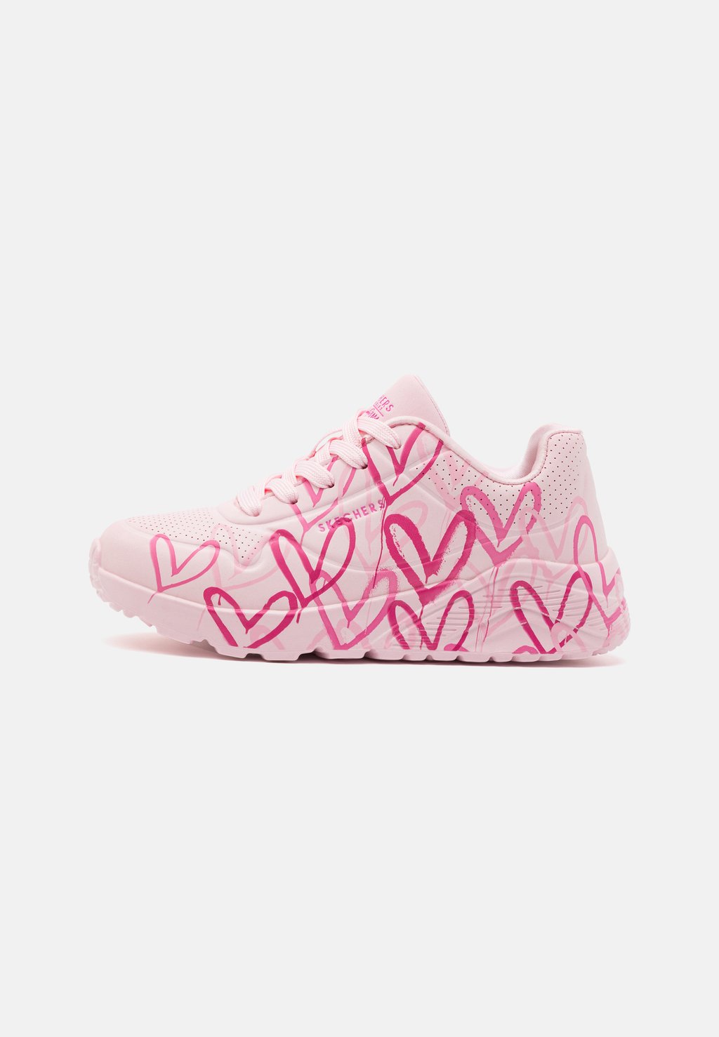 Низкие кроссовки Uno Lite Skechers, цвет light pink/multi pinks