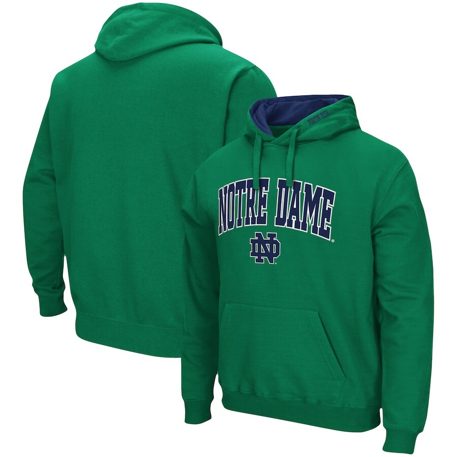 

Пуловер с капюшоном Colosseum Notre Dame Fighting Irish, зеленый