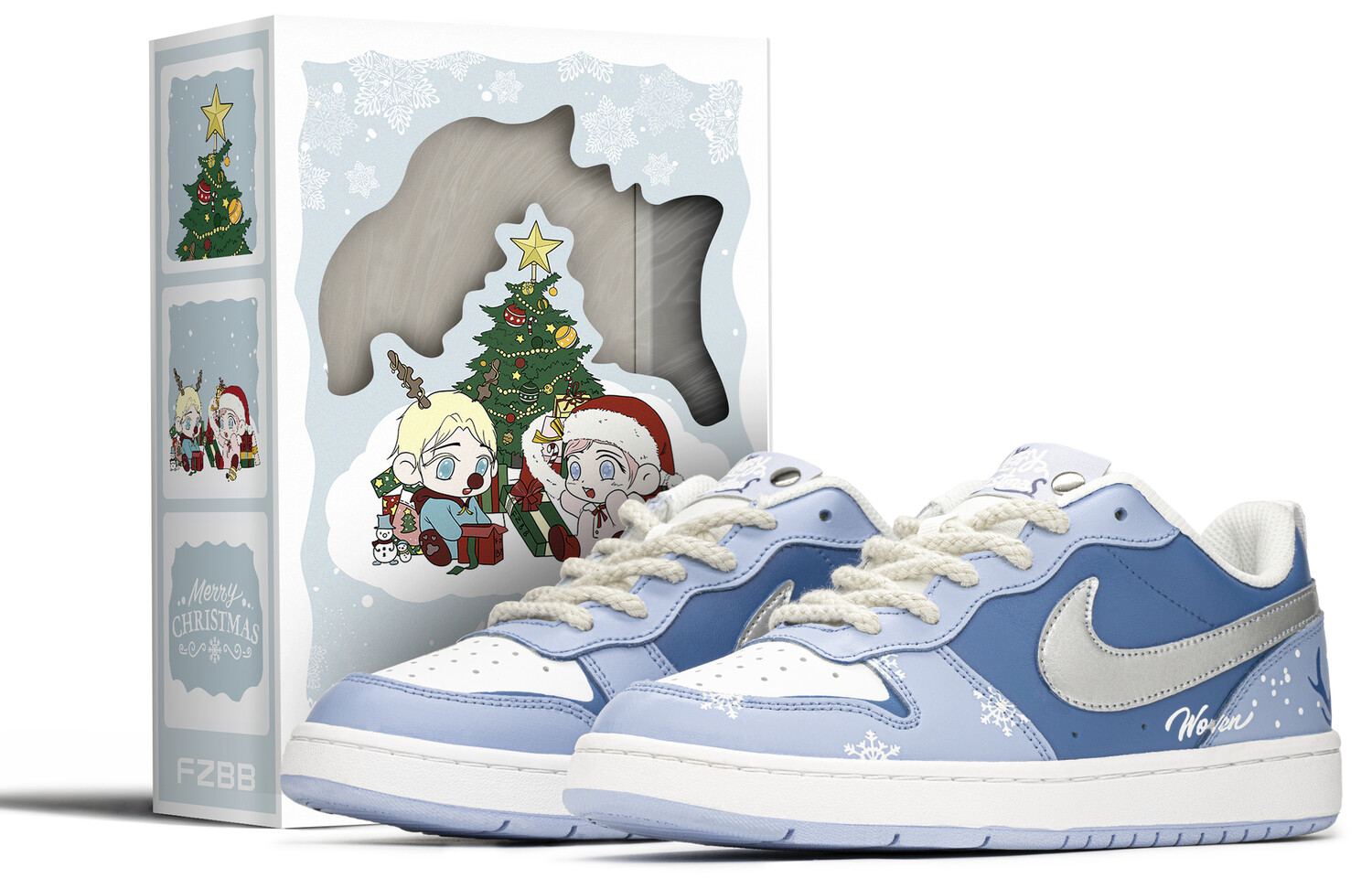 

Женские туфли для скейтбординга Nike Court Borough, Blue Silver