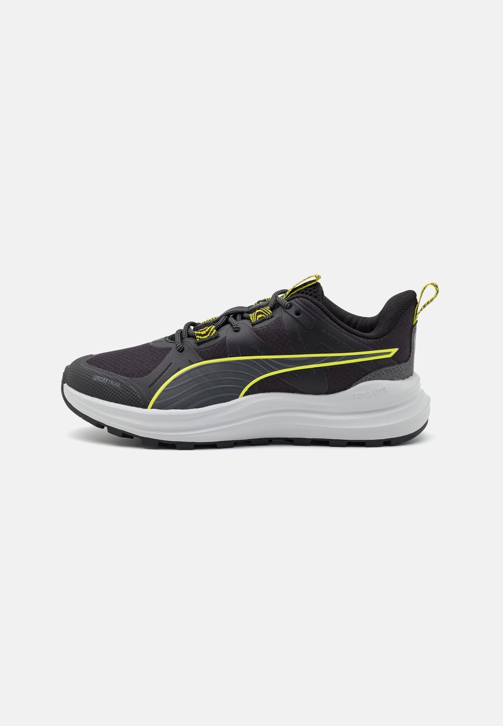 

Кроссовки для трейлраннинга Reflect Lite Trail Unisex Puma, цвет black/cool dark gray/lime pow, Серый